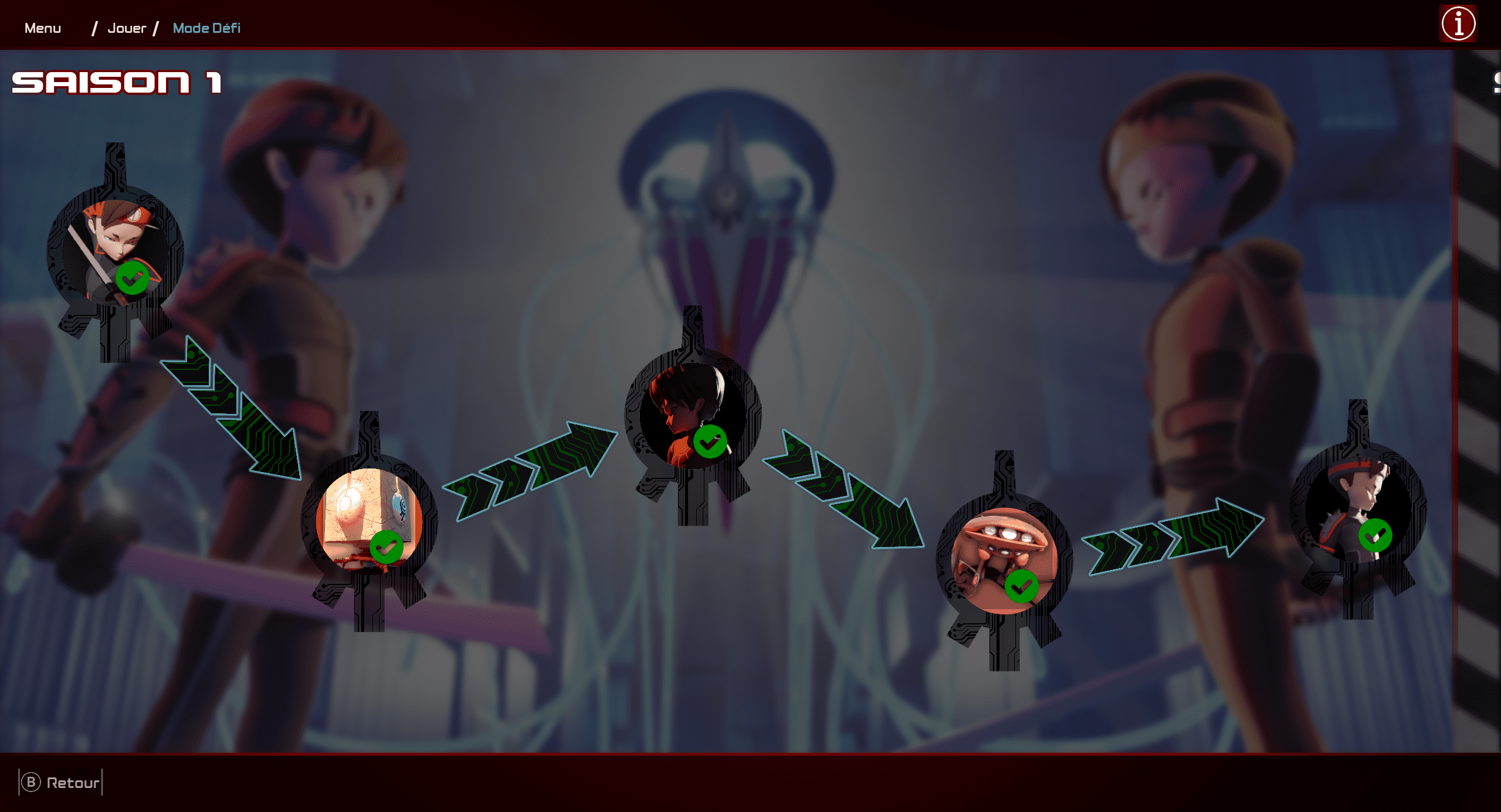 Mode défie menu